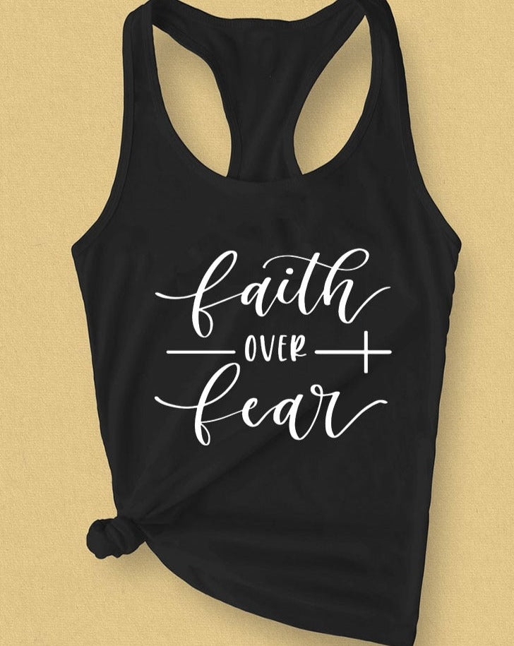 Faithfully Fearless Fitted Tank