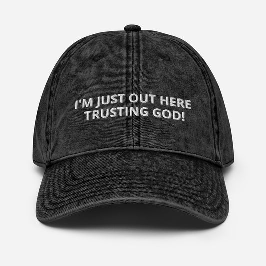 Trusting God Vintage Cotton Twill Cap